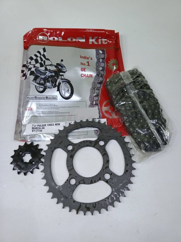 Sparepart CHAIN SPROCKET KIT BAJAJ PULSAR 180 ROLON best price in